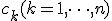 c_k (k=1,\cdots, n)